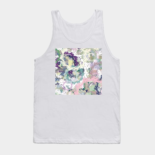 Random Rabbits - abstract dark pastel rabbit pattern Tank Top by aeolia